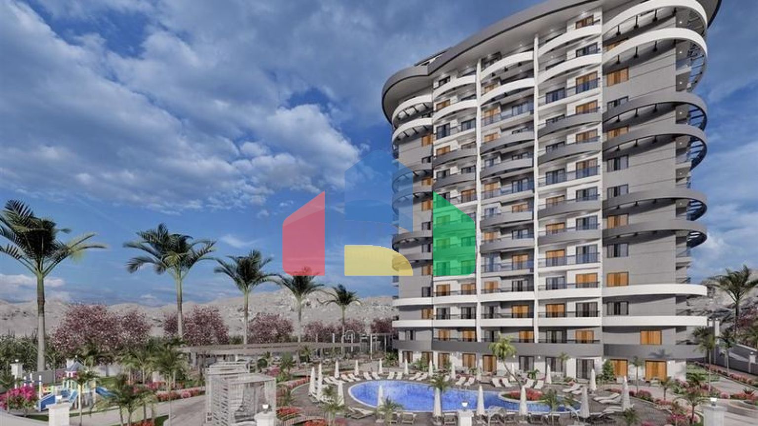 Квартира в строящемся проекте в районе Махмутлар