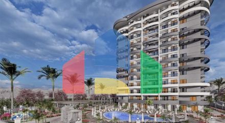 Квартира в строящемся проекте в районе Махмутлар