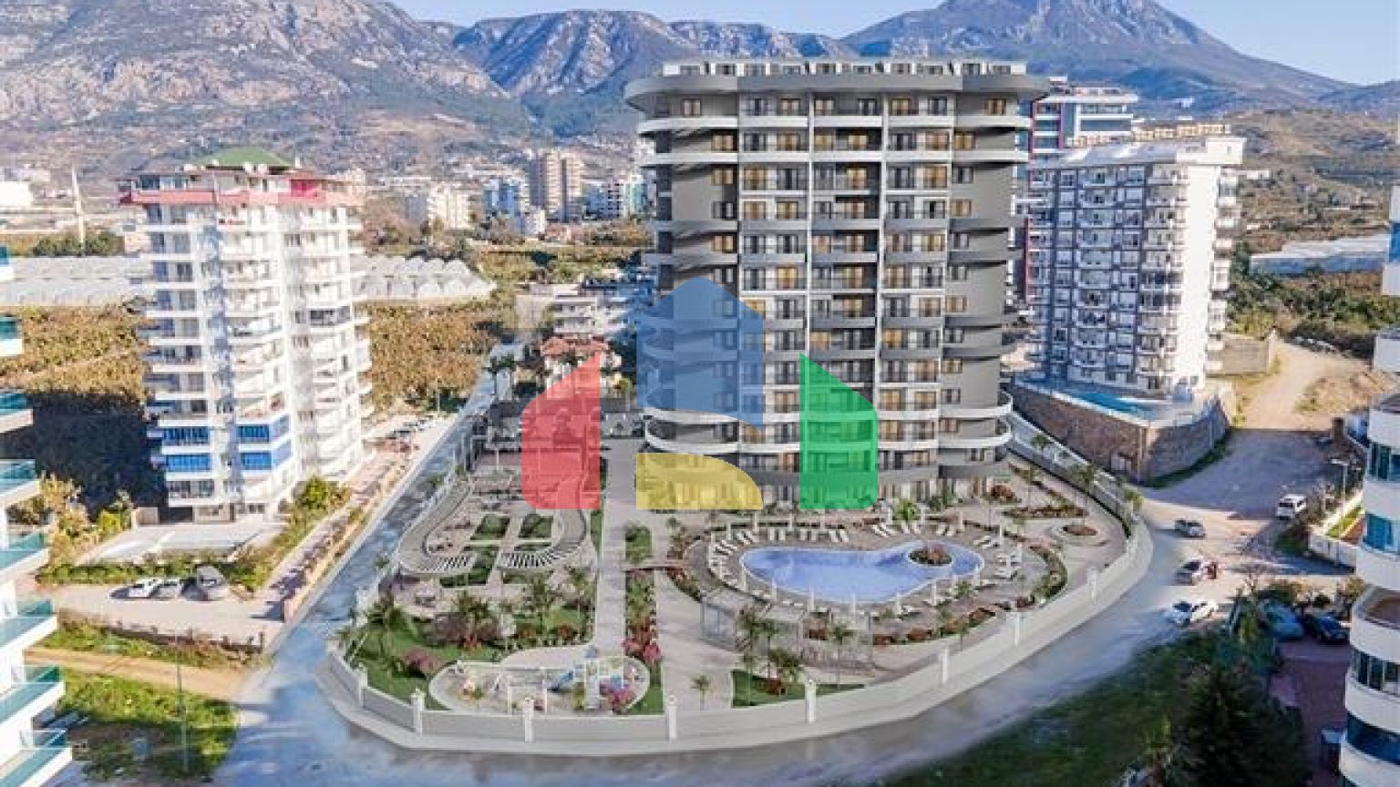 Квартира в строящемся проекте в районе Махмутлар