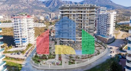 Квартира в строящемся проекте в районе Махмутлар