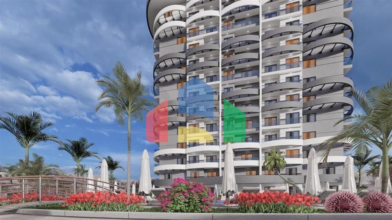 Квартира в строящемся проекте в районе Махмутлар