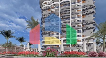 Квартира в строящемся проекте в районе Махмутлар