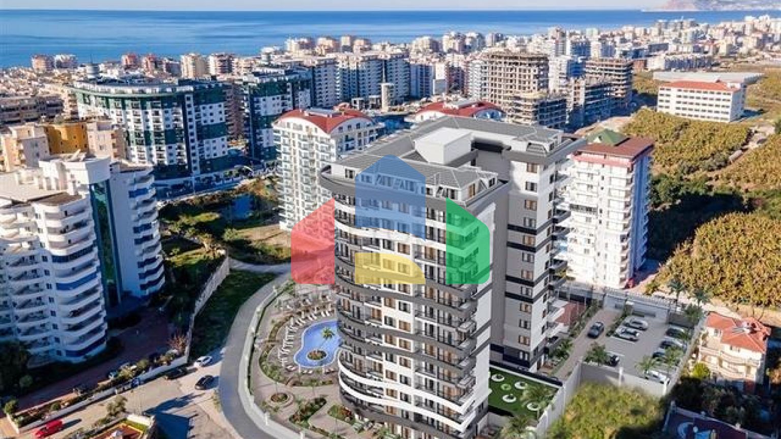 Квартира в строящемся проекте в районе Махмутлар