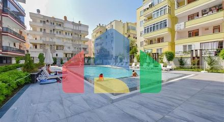 Квартира 2+1 в районе Махмутлар с отдельной кухней в современном комплексе