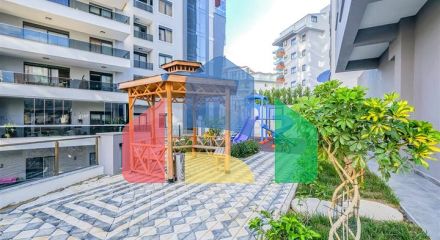 Квартира 1+1 с балконом и инфраструктурой в районе Махмутлар