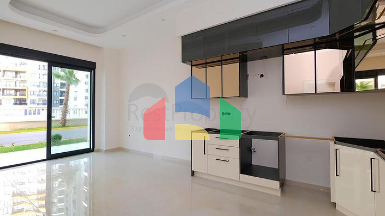 Современная квартира 1+1 с садовым этажом в комплексе с богатой инфраструктурой