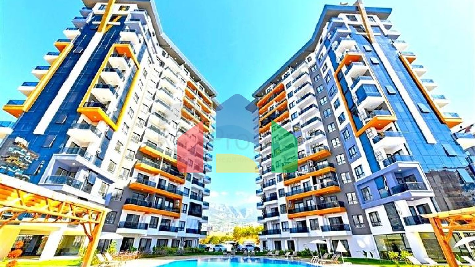 Современная квартира 1+1 с богатой инфраструктурой в районе Махмутлар