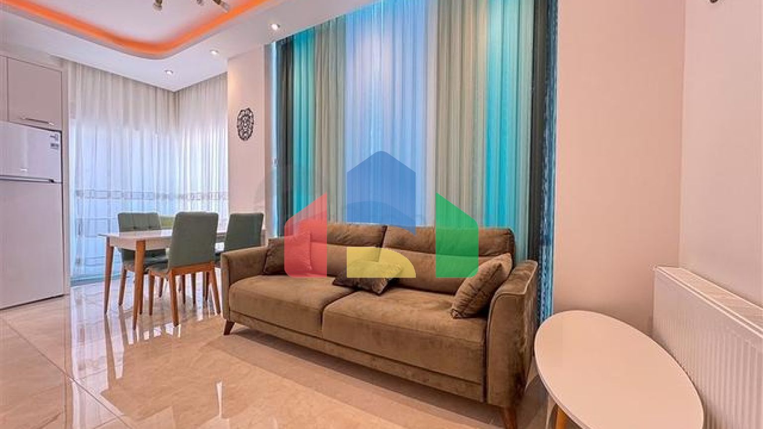 Двухкомнатная квартира 1+1 с мебелью в районе Махмутлар