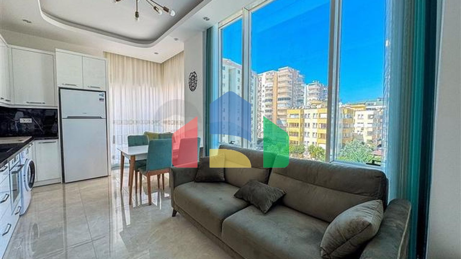 Двухкомнатная квартира 1+1 с мебелью в районе Махмутлар