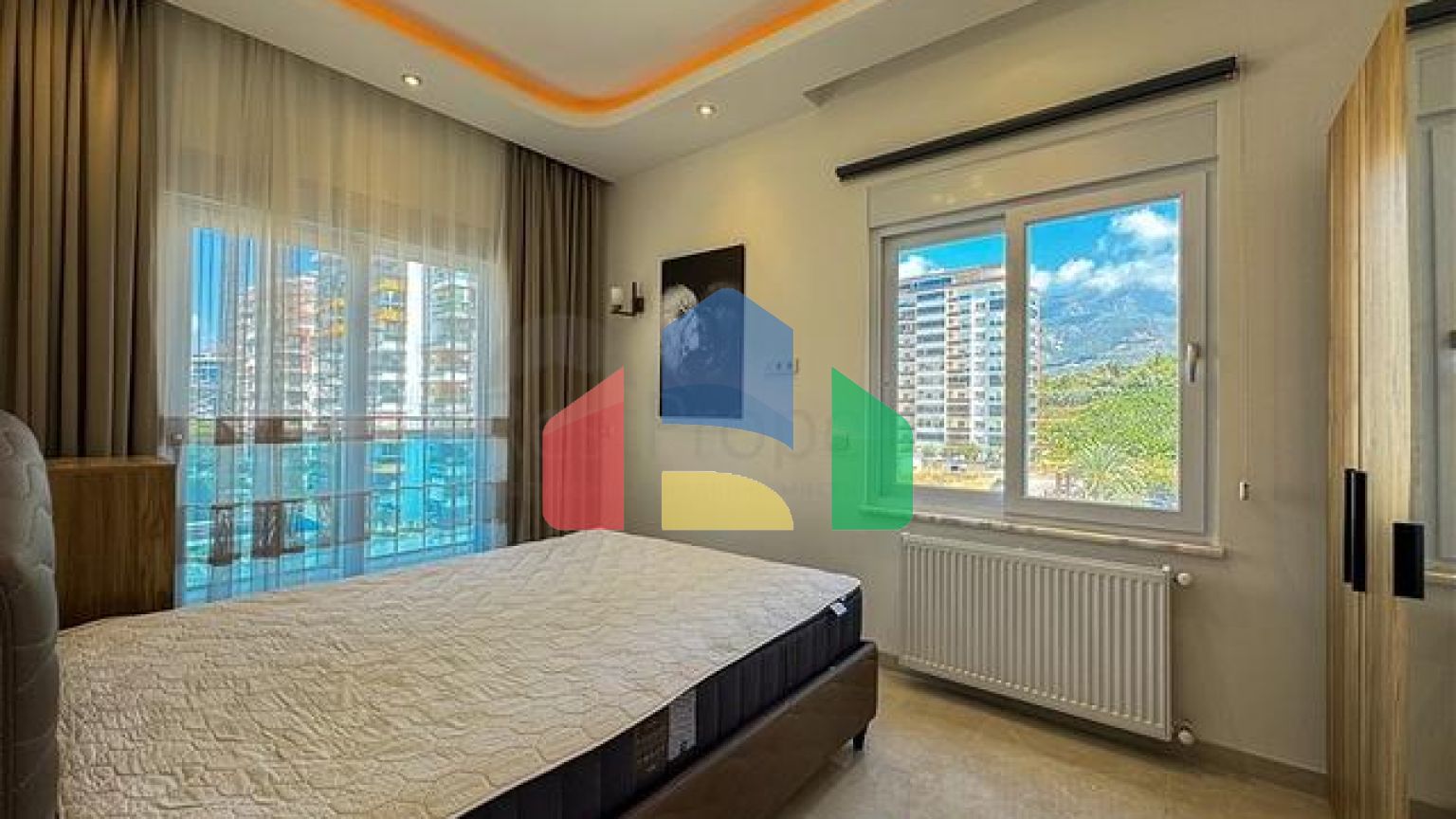 Двухкомнатная квартира 1+1 с мебелью в районе Махмутлар