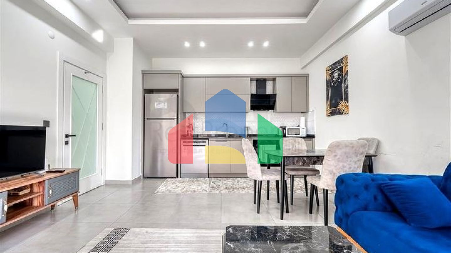 Квартира 1+1 с полной инфраструктурой комплекса в районе Махмутлар