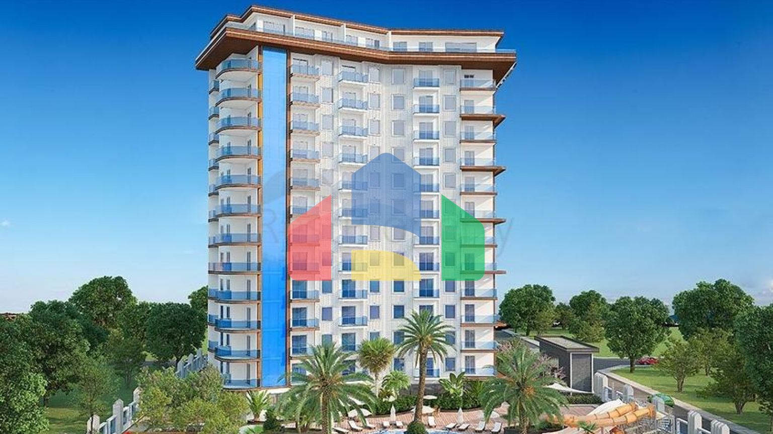 Современная двухкомнатная квартира 1+1 в Махмутларе