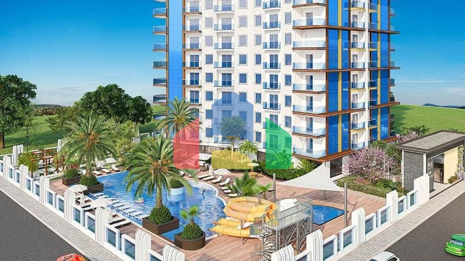 Современная двухкомнатная квартира 1+1 в Махмутларе