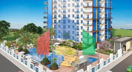 Современная двухкомнатная квартира 1+1 в Махмутларе