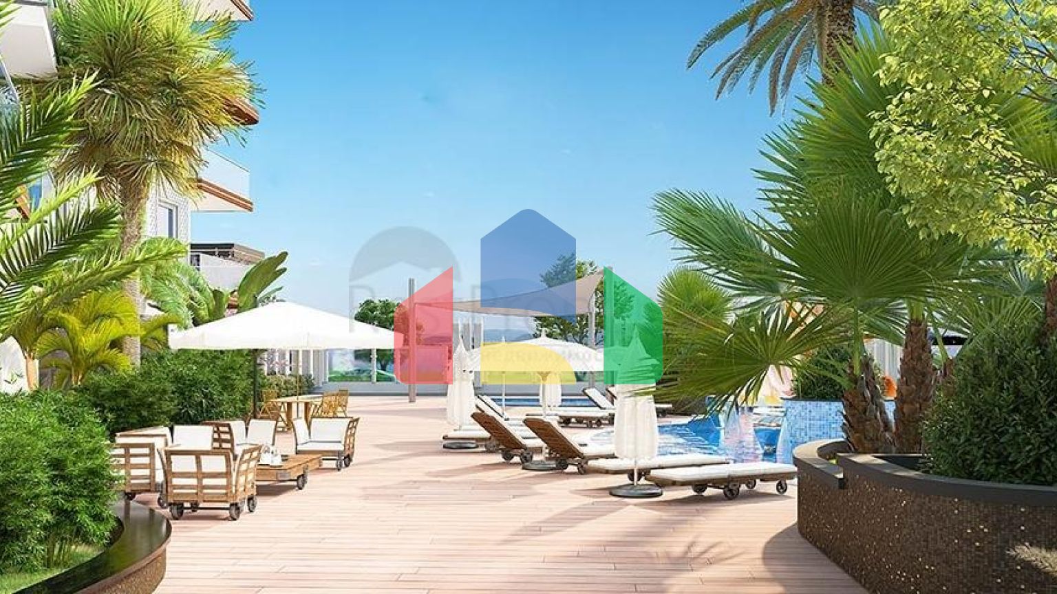 Современная двухкомнатная квартира 1+1 в Махмутларе