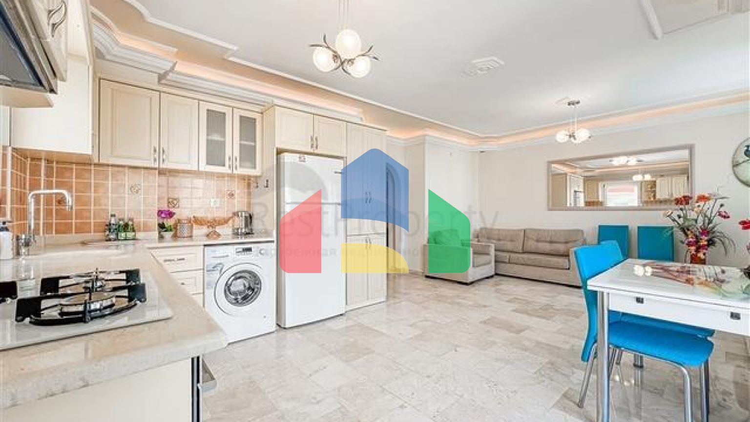 Трёхкомнатная квартира 2+1 с мебелью и развитой инфраструктурой в районе Махмутлар