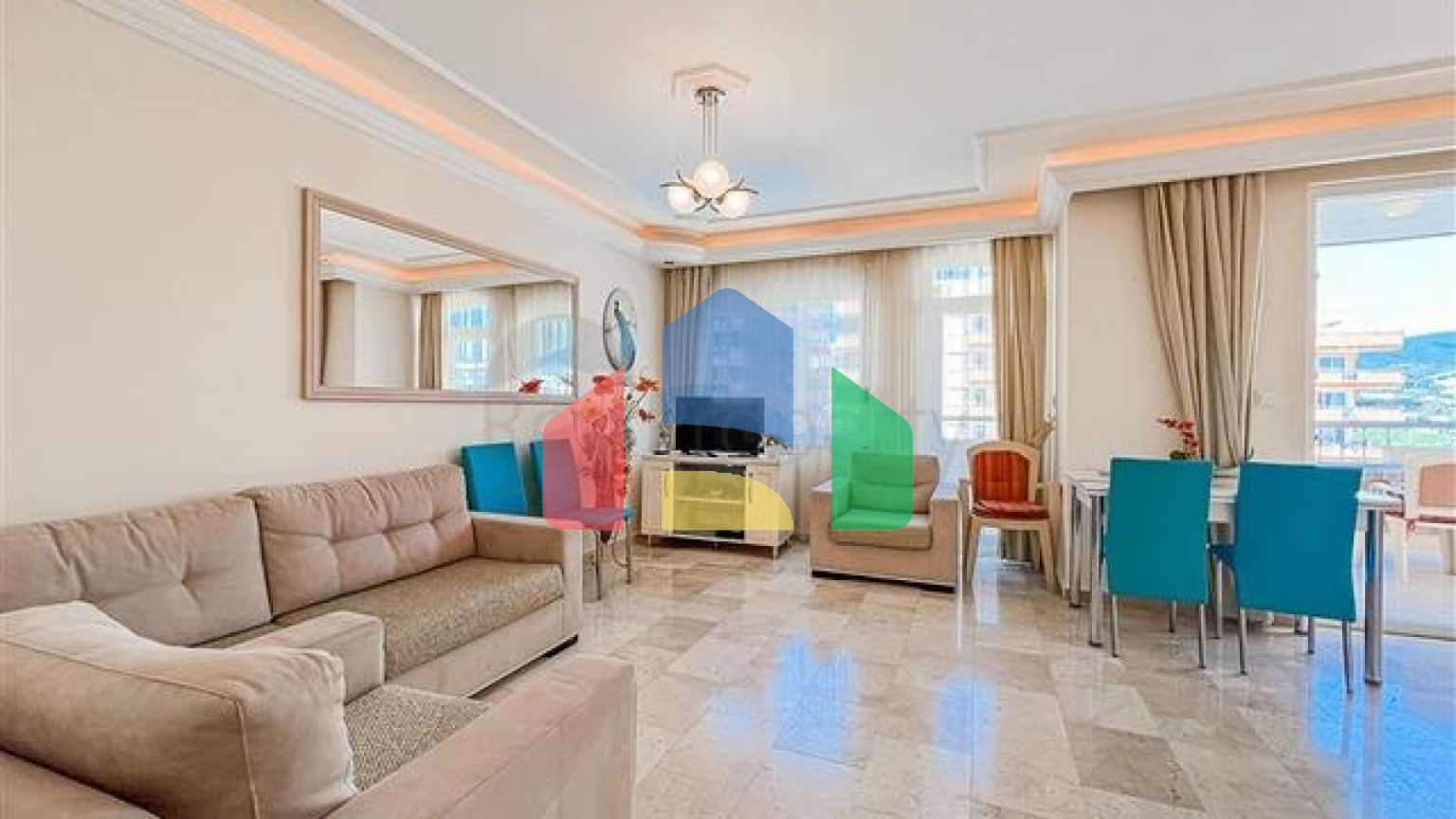 Трёхкомнатная квартира 2+1 с мебелью и развитой инфраструктурой в районе Махмутлар