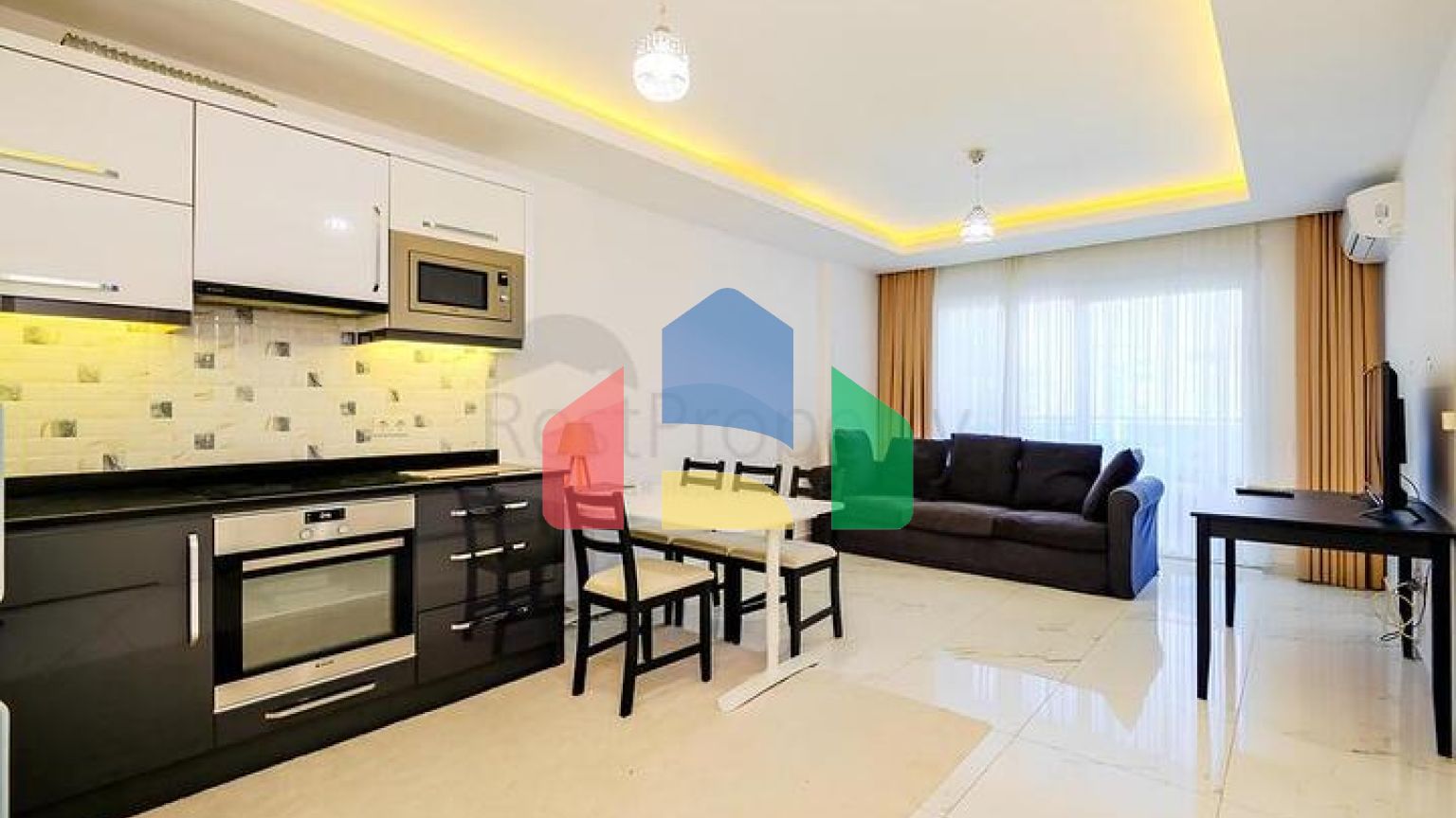 Светлая меблированная квартира 1+1 для комфортной жизни