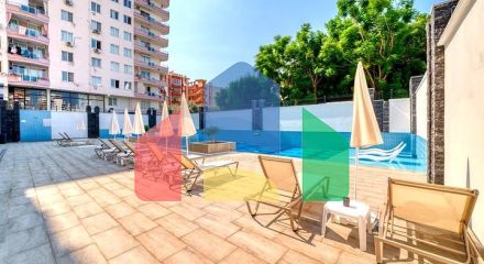 Квартира 1+1 с инфраструктурой комплекса в районе Махмутлар