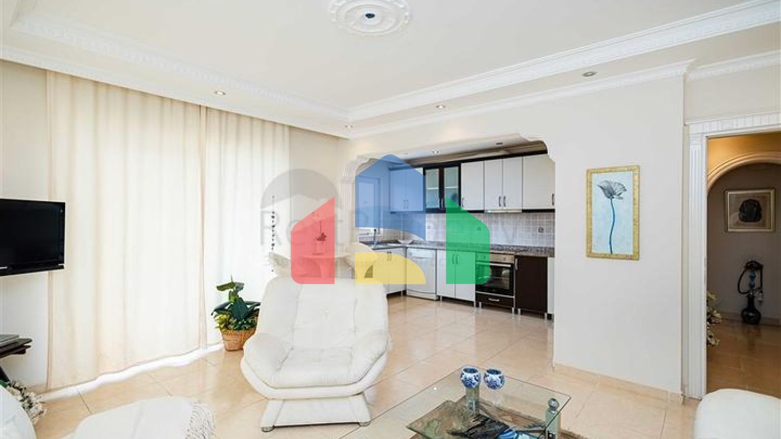 Трёхкомнатная квартира 2+1 в центре района Махмутлар