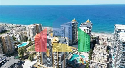 Двухкомнатная квартира 1+1 с современной инфраструктурой в районе Махмутлар