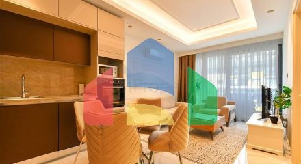 Двухкомнатная квартира 1+1 с современной инфраструктурой в районе Махмутлар