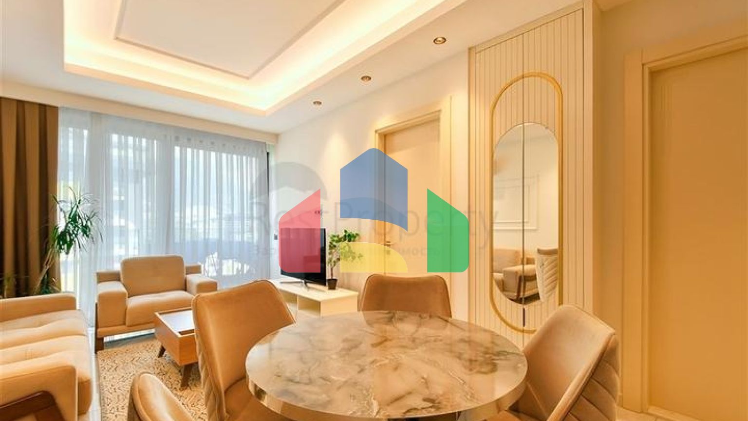 Двухкомнатная квартира 1+1 с современной инфраструктурой в районе Махмутлар