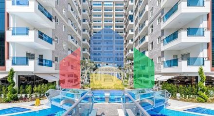 Двухкомнатная квартира 1+1 с мебелью и богатой инфраструктурой в районе Махмутлар