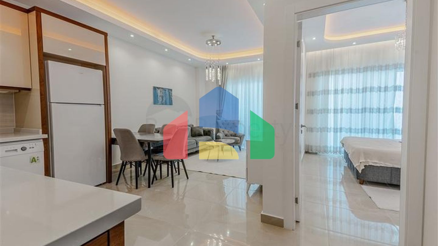 Двухкомнатная квартира 1+1 с мебелью и богатой инфраструктурой в районе Махмутлар