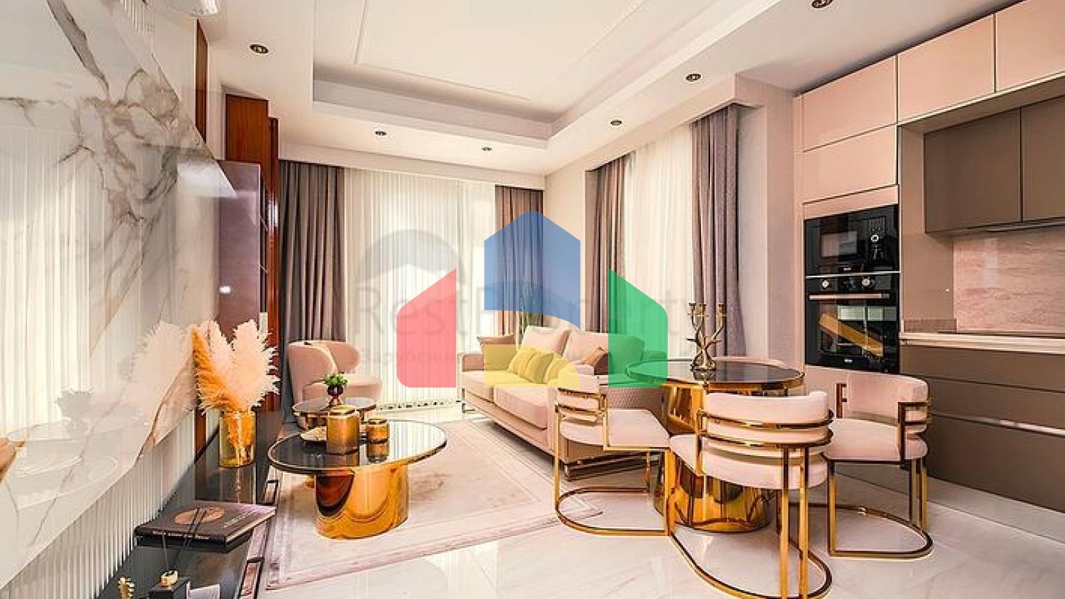 Стильная меблированная квартира с богатой инфраструктурой рядом с морем