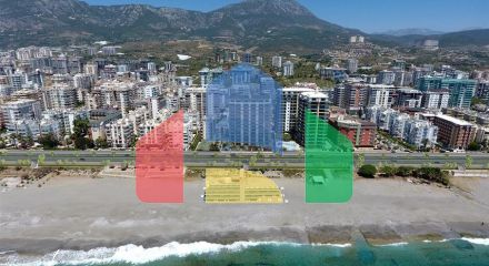 Современные квартиры в районе Махмутлар на первой береговой линии