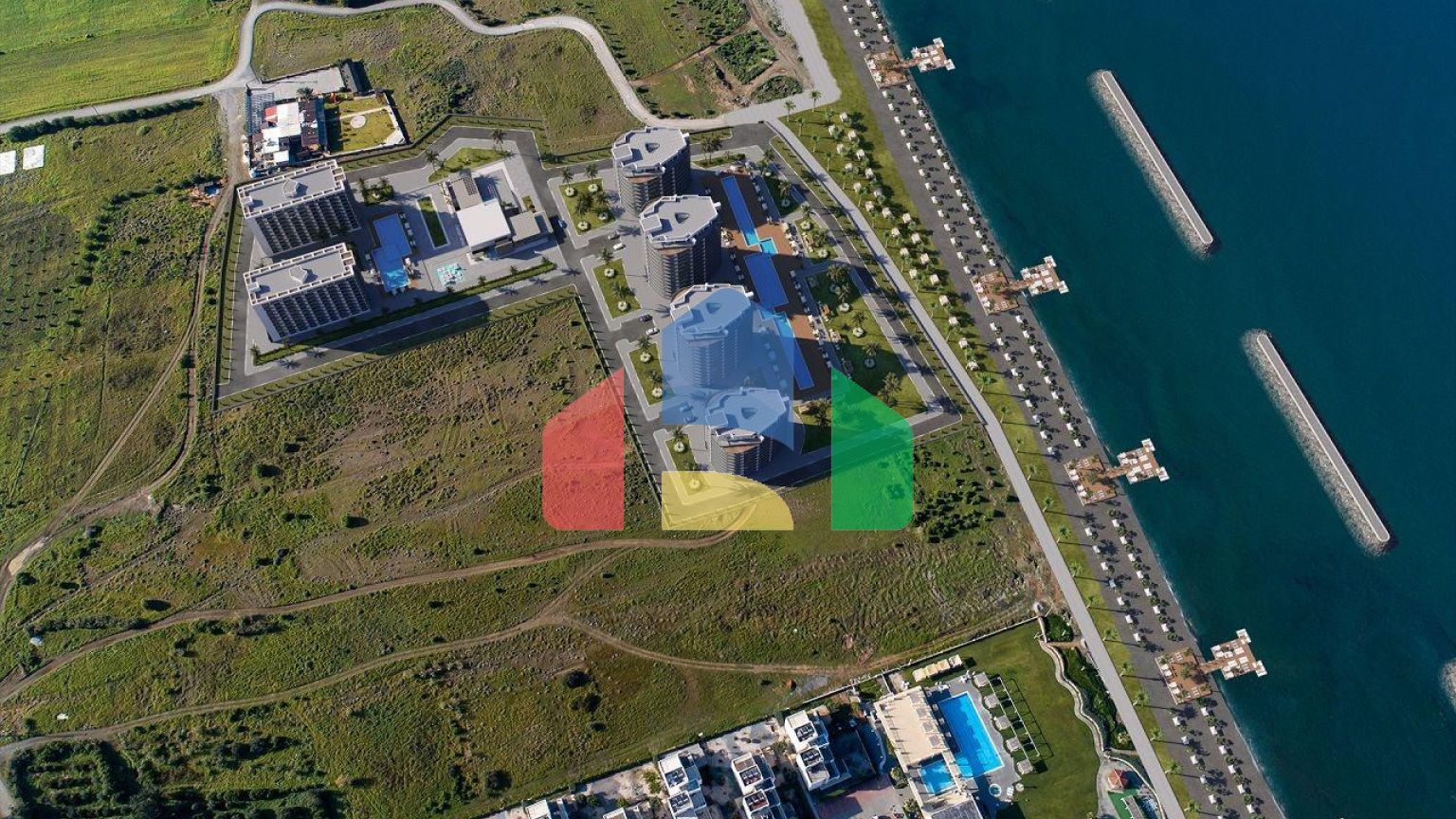 Уютная студия 28 м2 в новом комплексе  в 150 метрах от пляжа