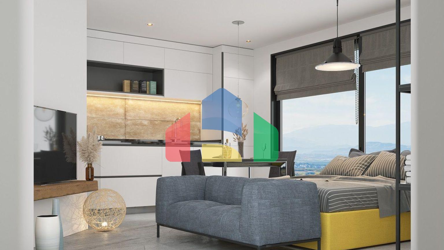 Уютная студия 28 м2 в новом комплексе  в 150 метрах от пляжа