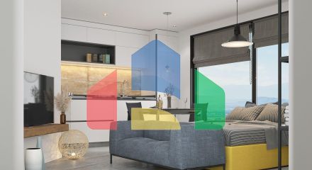 Уютная студия 28 м2 в новом комплексе в 150 метрах от пляжа Уютная студия 28 м2 в новом комплексе в 150 метрах от пляжа