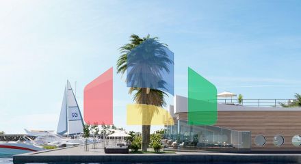 One-bedroom apartment 45 m2 in a new complex 150 meters from the beach