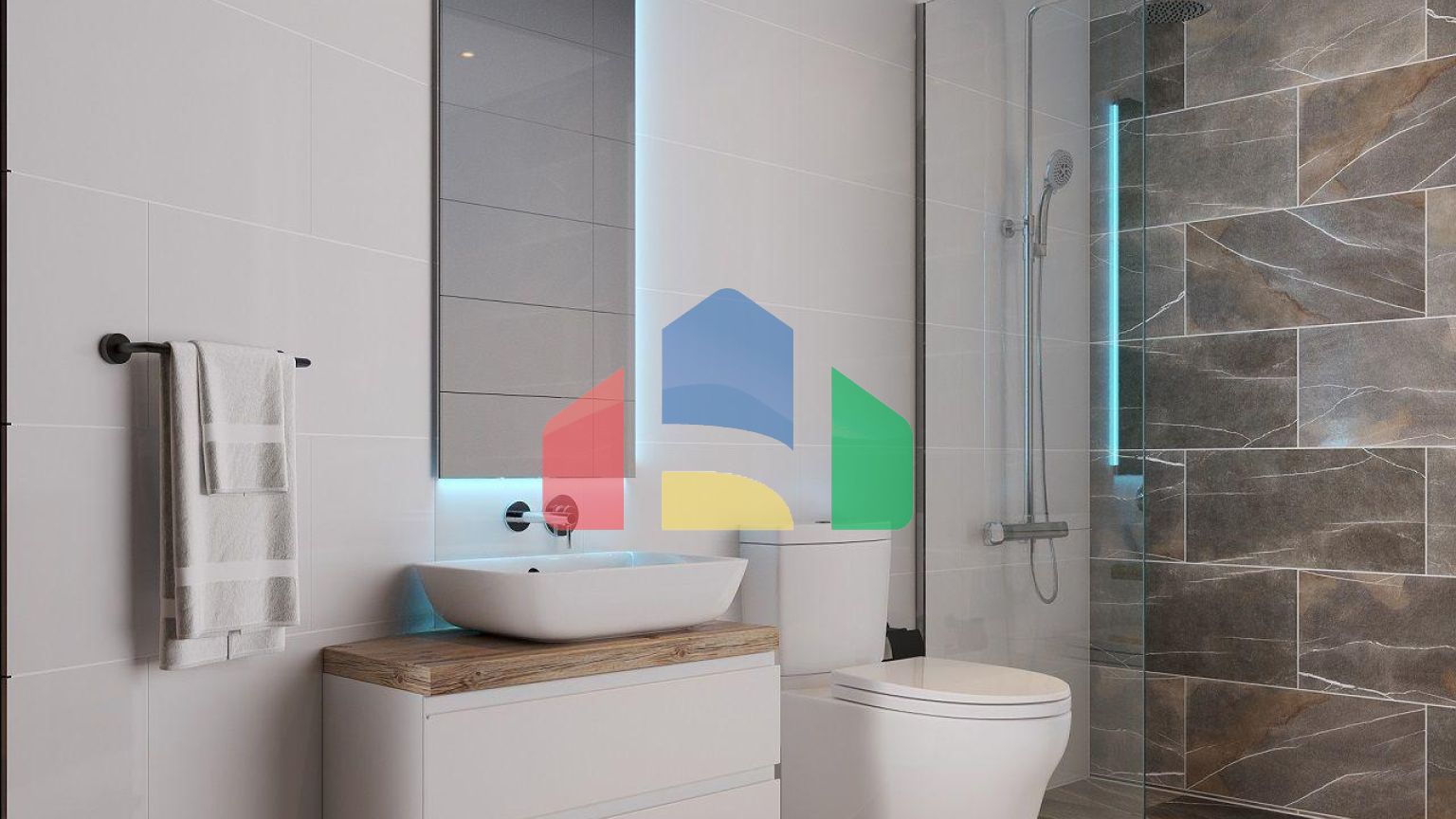 Трехкомнатная квартира 77 м2 в новом комплексе в Гюзельюрте