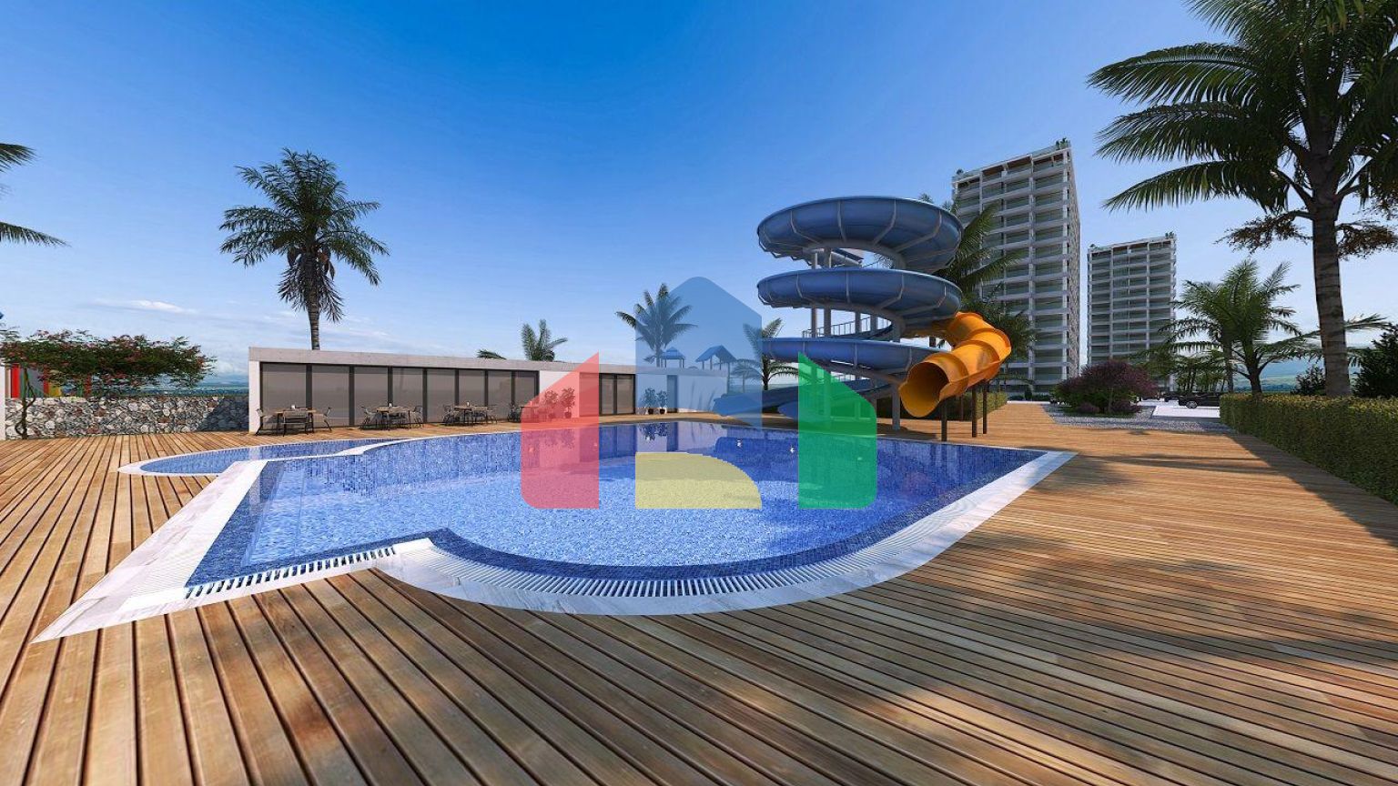 Студия 30 м2 в новом комплексе  в 250 метрах от пляжа