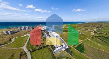 Двухкомнатная квартира 59  м2 в новом комплексе в Гюзельюрте