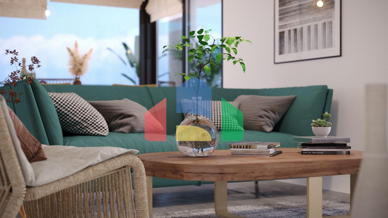 Двухкомнатная квартира 59  м2 в новом комплексе в Гюзельюрте