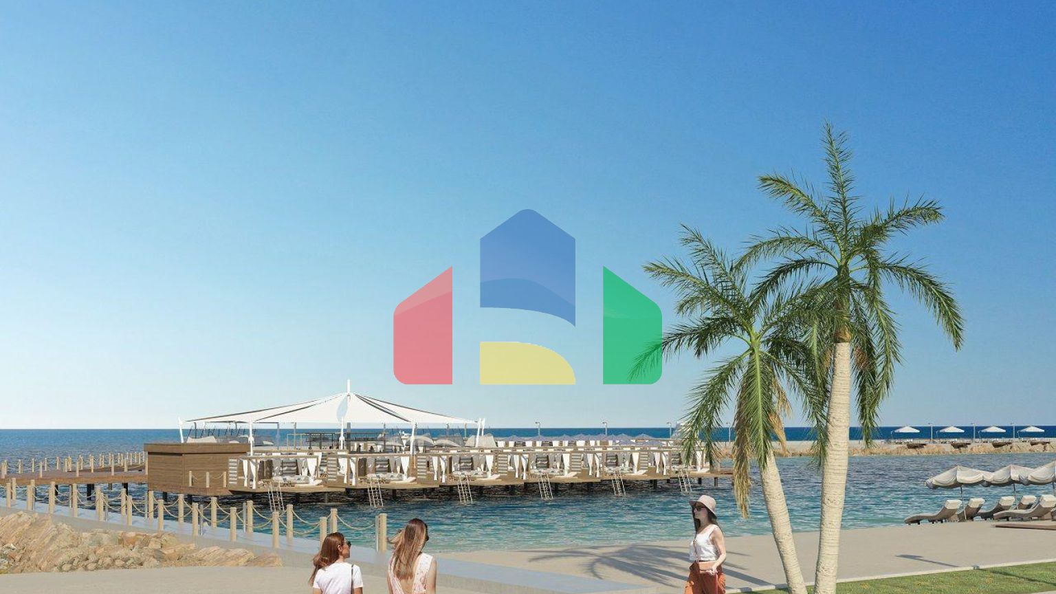 Квартира 2+1 (80 м2) с террасой 18 м2 в новом комплексе в Гюзельюрте