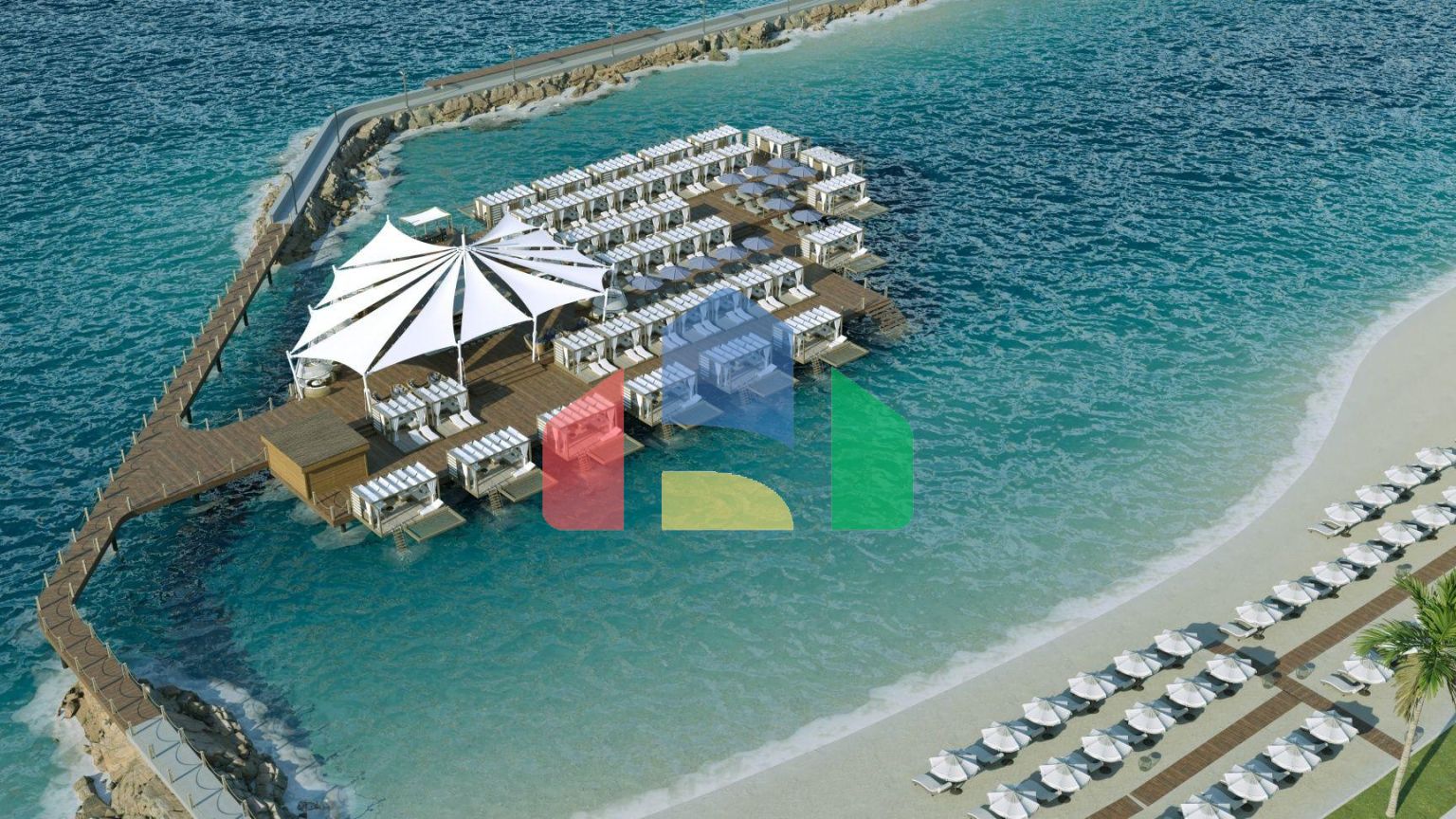 Квартира 2+1 (80 м2) с террасой 18 м2 в новом комплексе в Гюзельюрте