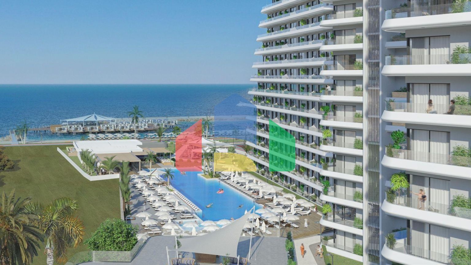 Четырехкомнатный Loft 148 м2 с террасой 81 м2 в новом комплексе в Гюзельюрт