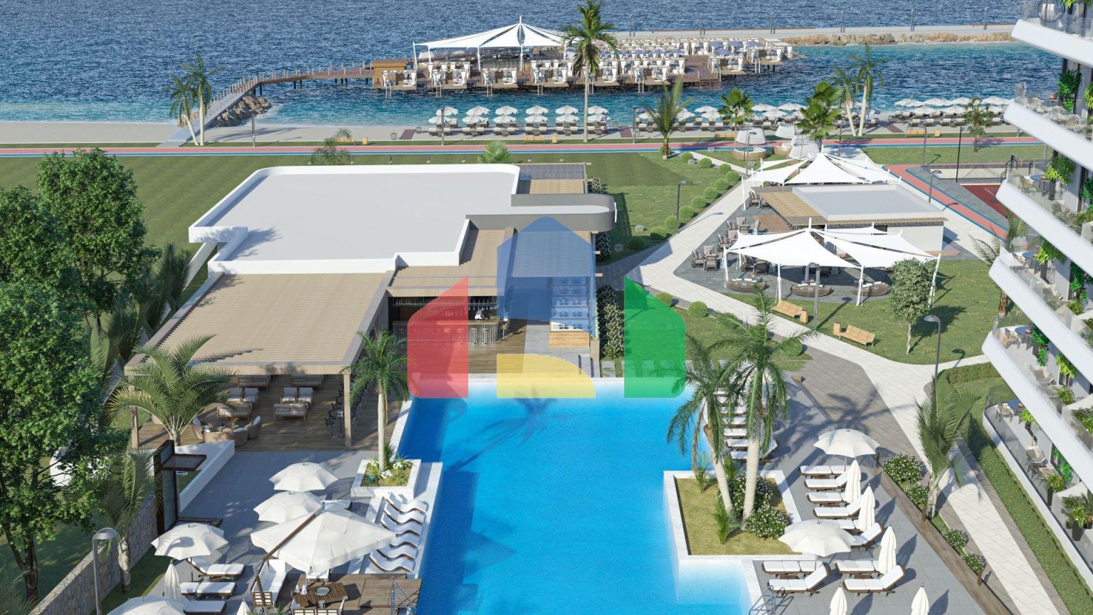 Четырехкомнатный Loft 148 м2 с террасой 81 м2 в новом комплексе в Гюзельюрт