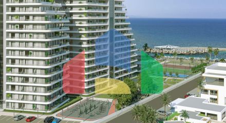 Четырехкомнатный Loft 148 м2 с террасой 81 м2 в новом комплексе в Гюзельюрт