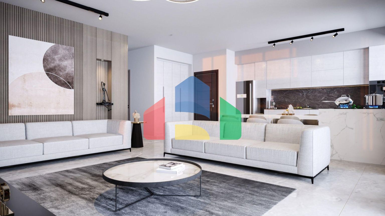 Квартира 4+1 Duplex 170 м2 с террасой 81 м2 в Гюзельюрте