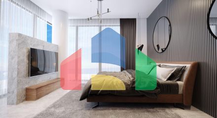 Квартира 4+1 Duplex 170 м2 с террасой 81 м2 в Гюзельюрте