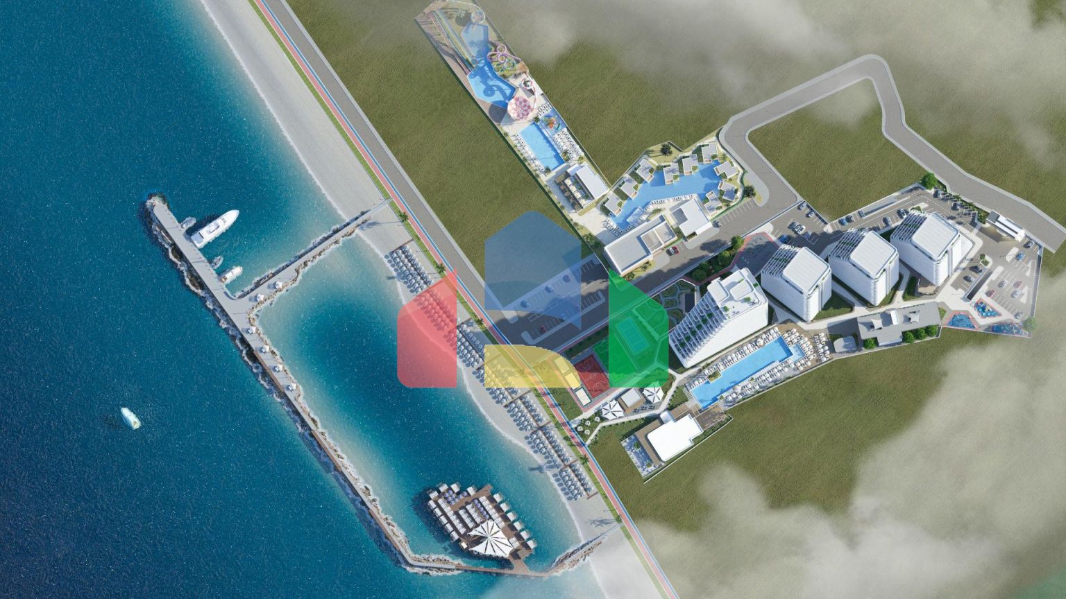 Квартира 4+1 Duplex 170 м2 с террасой 81 м2 в Гюзельюрте