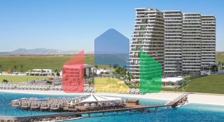 Квартира 4+1 Duplex 170 м2 с террасой 81 м2 в Гюзельюрте