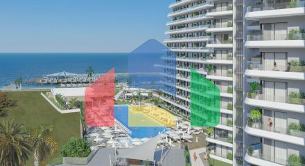 Квартира 4+1 Duplex 170 м2 с террасой 81 м2 в Гюзельюрте