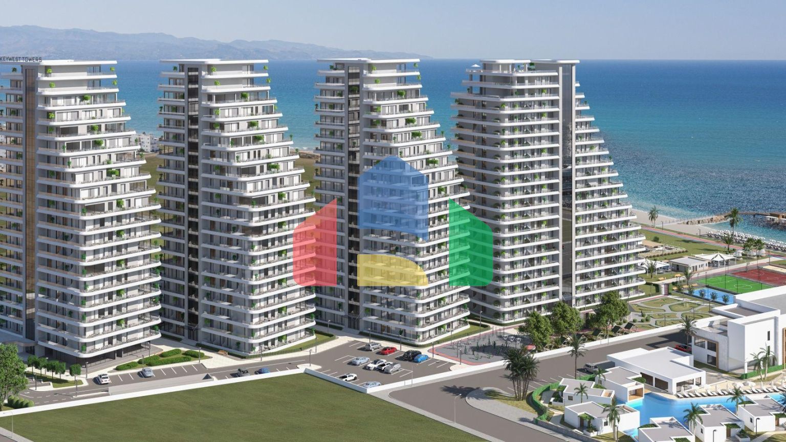 Квартира 4+1 Duplex 170 м2 с террасой 81 м2 в Гюзельюрте